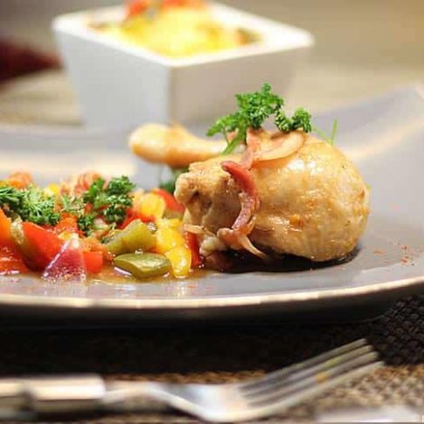 Coquelet à la Basquaise