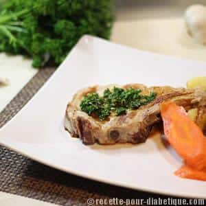 Côte de Veau Gremolata aux Champignons et Rattes