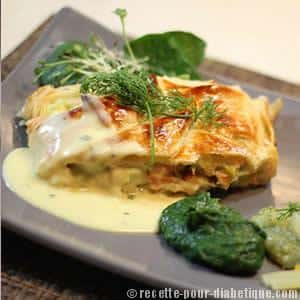 Feuilleté Tressé Saumon et poireaux