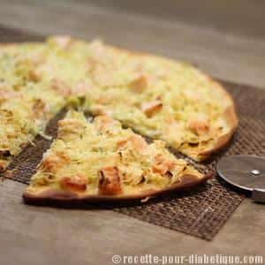 Pizza Blanche Saumon et Poireaux (au Philadelphia)