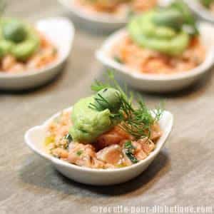 Tartare de Saumon et Avocat en apéritif