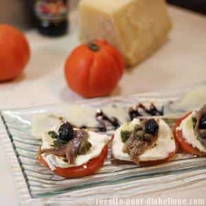 Tomate Mozzarella aux Anchois