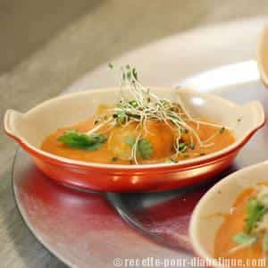 Nage de Saint-Jacques à la Bisque de Homard