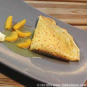 Crêpes Suzette sans beurre