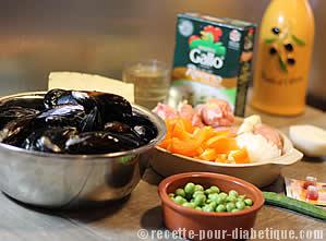 Risotto Safrané aux Moules et Poulet