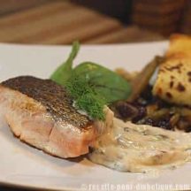 Saumon à l'Oseille rouge et sa crêpe aux légumes