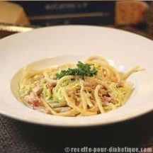 Bucatini Carbonara aux poireaux