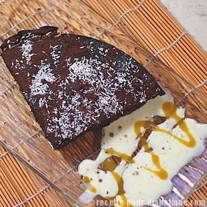 Gâteau fondant au chocolat sans beurre ni sucre