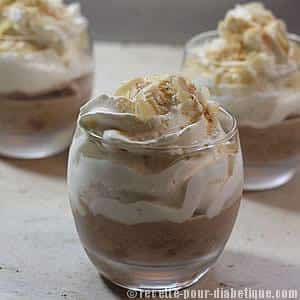 Glace Chocolat à la Poire et Chantilly sans sucre