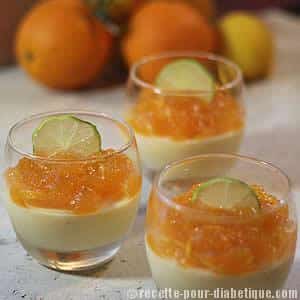 Mousse à la Clémentine et sa gelée d'Orange sans sucre ajouté
