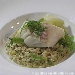 Cabillaud et son Risotto au Fenouil et aux Herbes