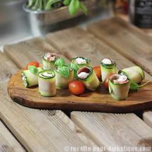 Roulés Courgettes chèvre et Jambon