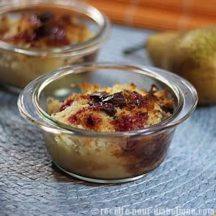 Crumble Poire Chocolat Coco allégé en sucre