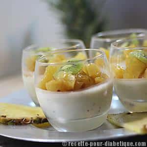 Panna Cotta Ananas Kiwi