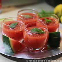 Soupe de Pastèque à la menthe