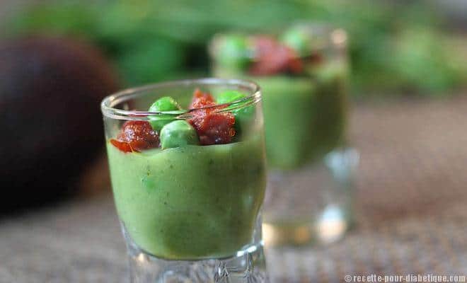 verrines petits pois chorizo