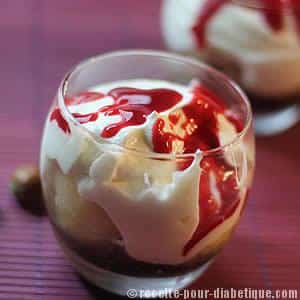 Poire Chocolat et fromage blanc fouetté