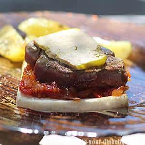 Tournedos Rossini méditerranéens à la plancha