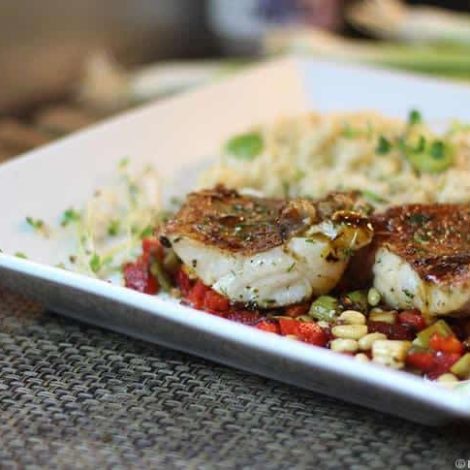 Poisson Vieille grillé à la provençale
