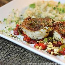 Poisson Vieille grillé à la provençale