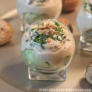 Verrines Avocat et sa mousse de thon