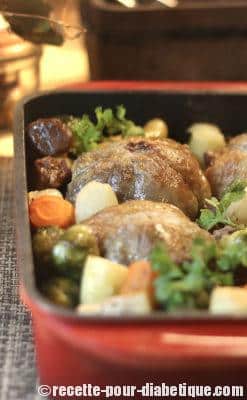 Cuisses de Pintade farcies et légumes d’Hiver