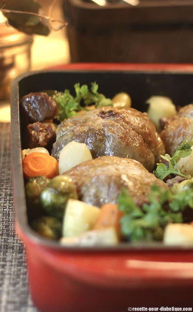 cuisse de pintade farcie
