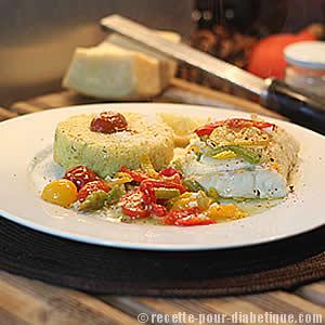 Dos d'Eglefin et sa Polenta au basilic