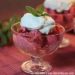 Glace aux Fraises et sa chantilly Menthe sans sucre