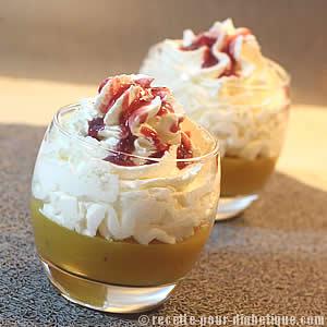 Compote de Mangue et Chantilly au Rhum