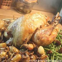 Pintadeau farci aux morilles