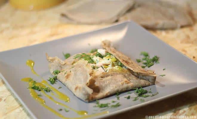 galette sarrasin saumon poireaux