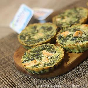 Mini Clafoutis Saumon et Épinards