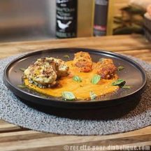 Lotte et son Coulis de poivron