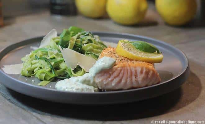 saumon-pesto-pates-courgettes