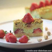 Fraisier à la Pistache - allégé