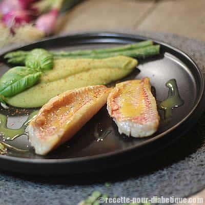 Filets de Rougets et Purée de Pois Cassés