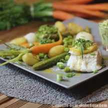 Cabillaud vapeur et ses légumes
