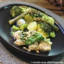 Joues de Loup et Légumes Vapeur