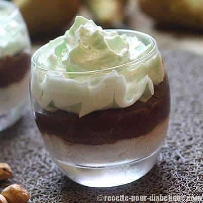 Trio de Mousses: Poire, Chocolat et Pistache