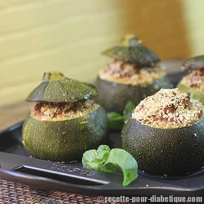 Courgettes rondes farcies