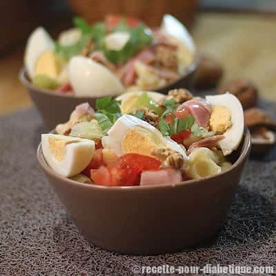 Salade de Pâtes aux Noix et Jambon