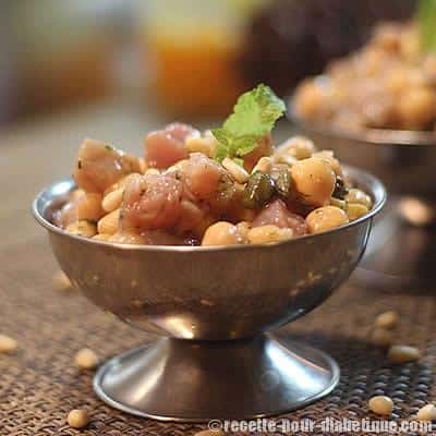 Tartare de Thon aux Pois chiches