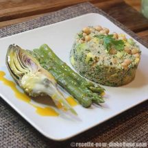 Taboulé au Quinoa, Mangue, Avocat, Pois chiches