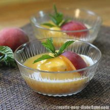 Pêches au Fromage Blanc