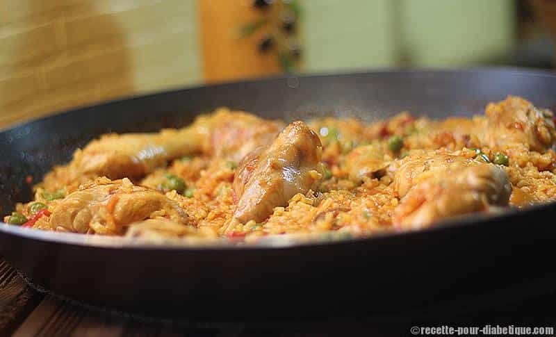 Paella sans Fruits de mer ( façon Paella Valenciana )