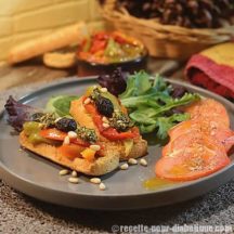 Poivrons marinés au Pesto