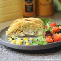 Tressé au Cabillaud et duo de courgettes à la Ricotta
