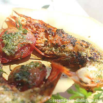 Gambas (géantes) marinées Grillées