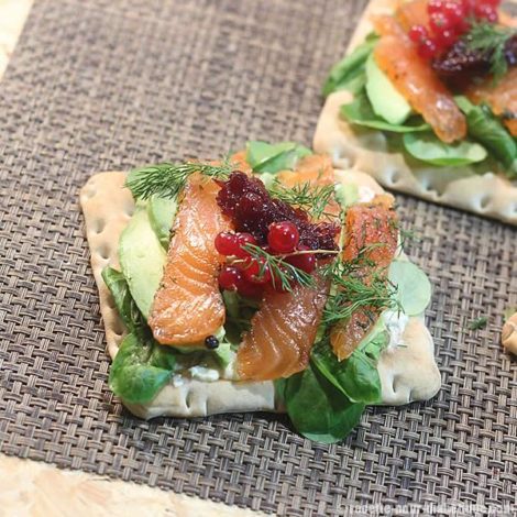 Tartines au Saumon Gravlax